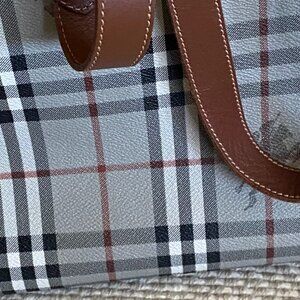 Vintage Burberry Haymarket Tote